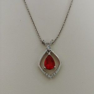 Mexican Fire Opal necklace